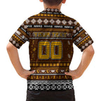 Personalized Hawks Rugby Xmas Family Matching Puletasi and Hawaiian Shirt Australia AFL Mascot
