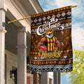 Hawks Football Xmas Garden Flag Australia AFL Mascot