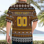 Personalized Hawks Rugby Xmas Hawaiian Shirt Australia AFL Mascot