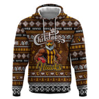 Personalized Hawks Rugby Xmas Hoodie Australia AFL Mascot