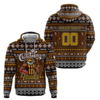 Personalized Hawks Rugby Xmas Hoodie Australia AFL Mascot