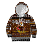 Personalized Hawks Rugby Xmas Kid Hoodie Australia AFL Mascot