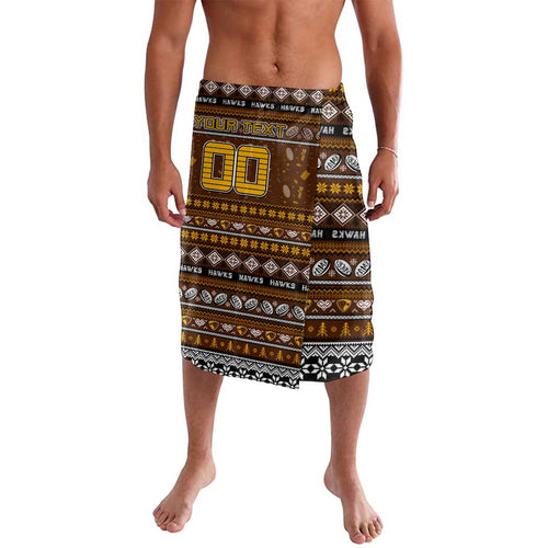Personalized Hawks Rugby Xmas Lavalava Australia AFL Mascot
