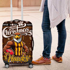 Hawks Football Xmas Luggage Cover Australia AFL Mascot