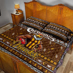 Hawks Football Xmas Quilt Bed Set Australia AFL Mascot
