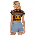 Personalized Hawks Rugby Xmas Raglan Cropped T Shirt Australia AFL Mascot