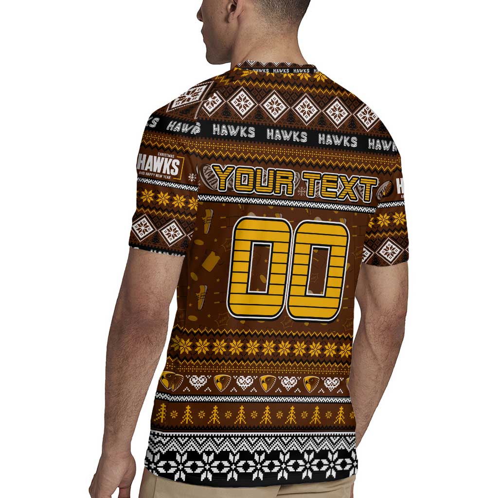 Personalized Hawks Rugby Xmas Rugby Jersey Australia AFL Mascot