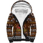 Personalized Hawks Rugby Xmas Sherpa Hoodie Australia AFL Mascot