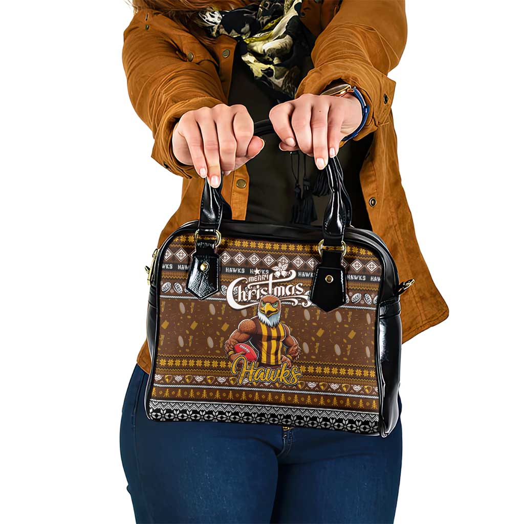 Hawks Football Xmas Shoulder Handbag Australia AFL Mascot