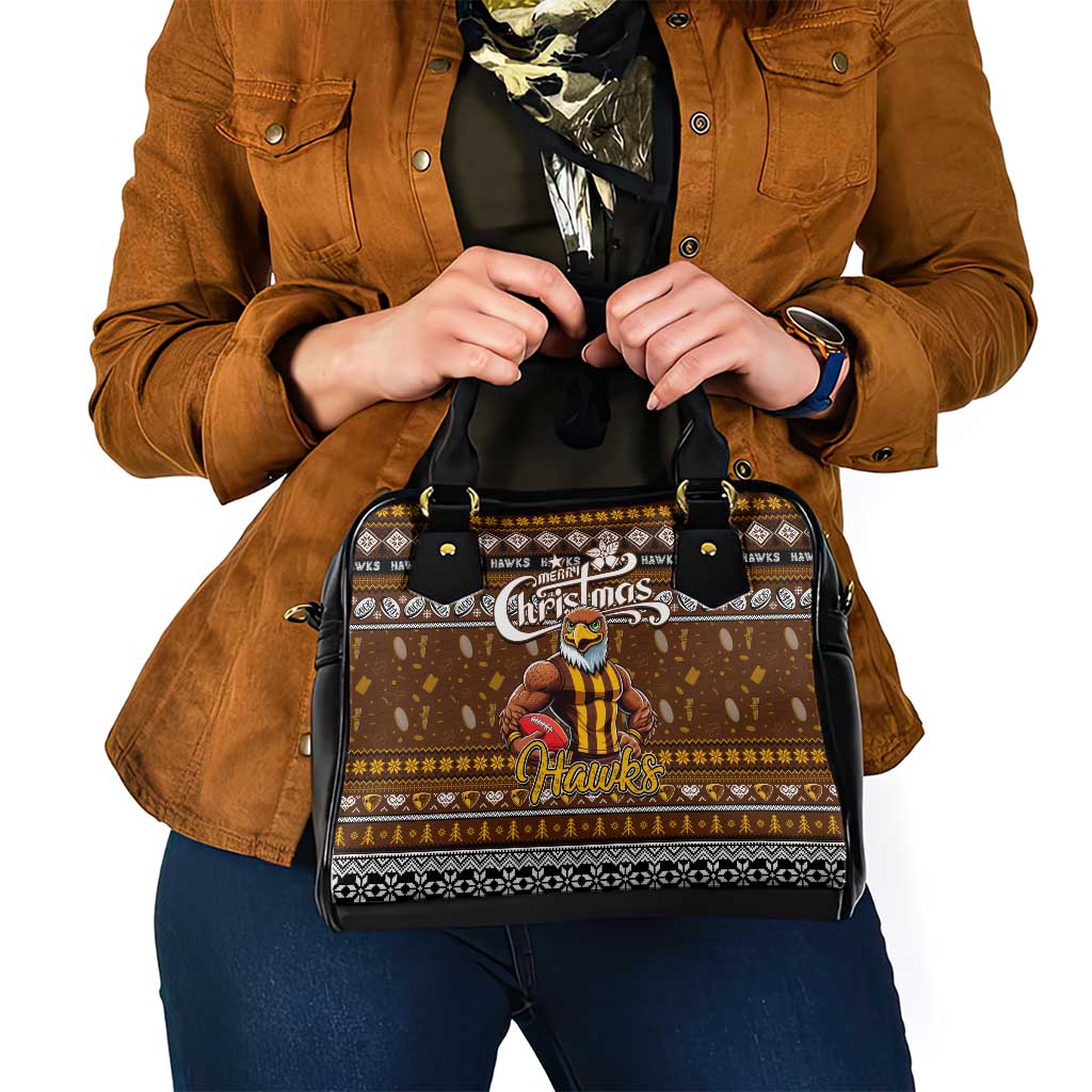 Hawks Football Xmas Shoulder Handbag Australia AFL Mascot
