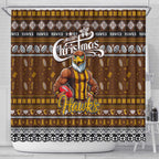 Hawks Football Xmas Shower Curtain Australia AFL Mascot