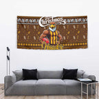 Hawks Football Xmas Tapestry Australia AFL Mascot