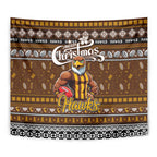 Hawks Football Xmas Tapestry Australia AFL Mascot