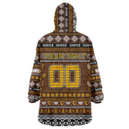 Personalized Hawks Rugby Xmas Wearable Blanket Hoodie Australia AFL Mascot