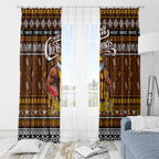 Hawks Football Xmas Window Curtain Australia AFL Mascot