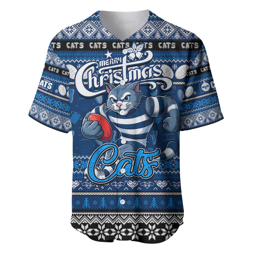 Personalized Cats Rugby Xmas Baseball Jersey Australia AFL Mascot