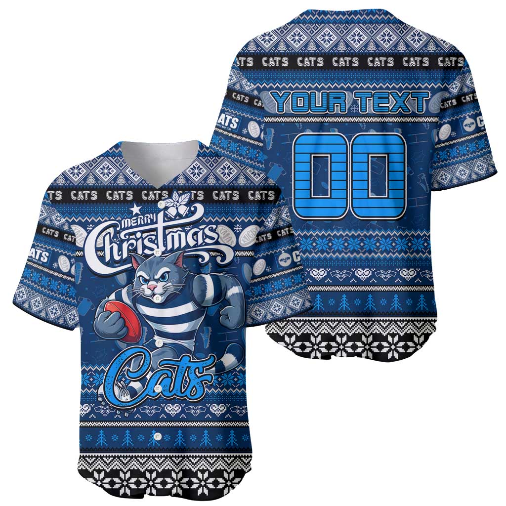Personalized Cats Rugby Xmas Baseball Jersey Australia AFL Mascot