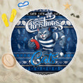 Cats Football Xmas Beach Blanket Australia AFL Mascot