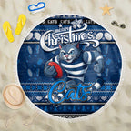 Cats Football Xmas Beach Blanket Australia AFL Mascot