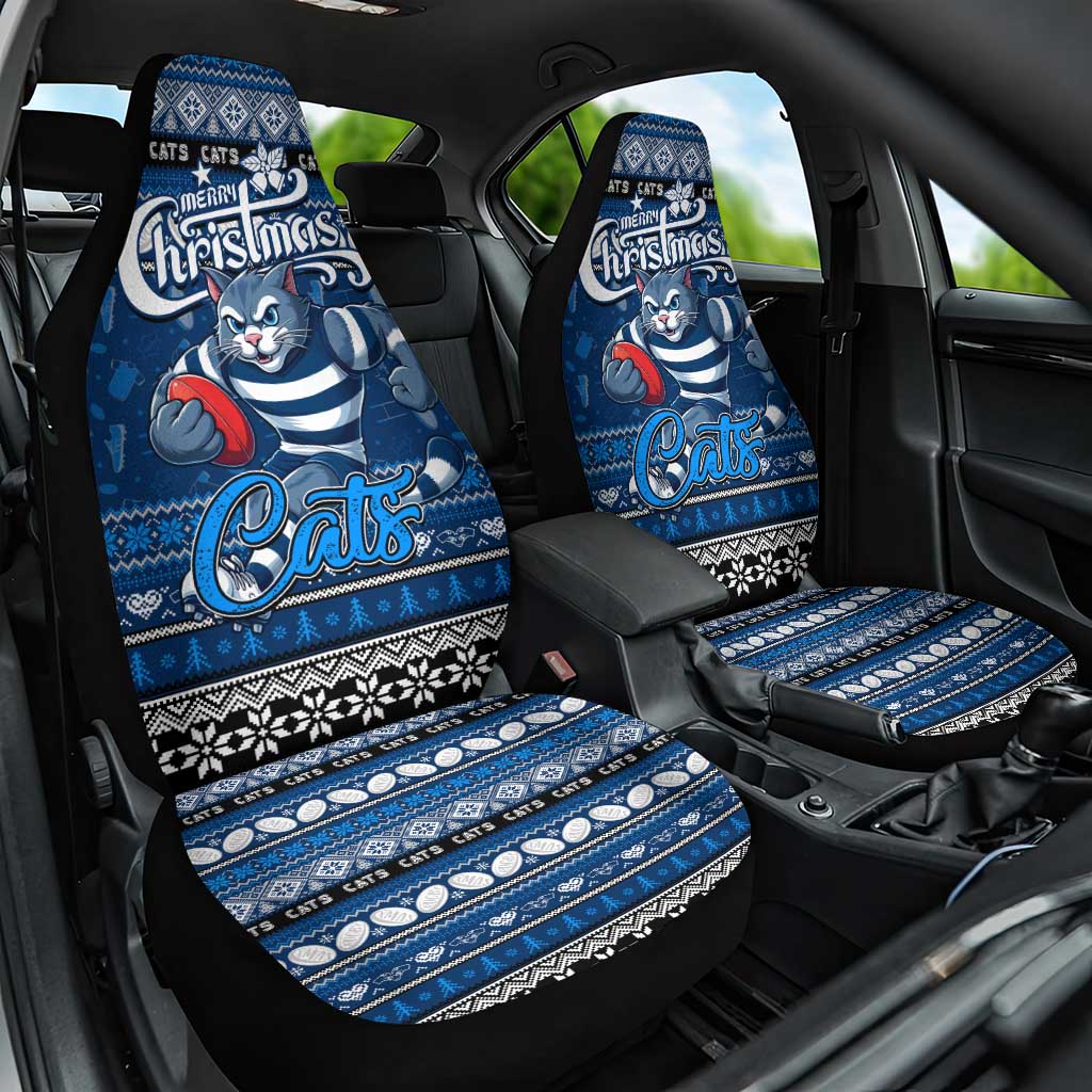 Cats Football Xmas Car Seat Cover Australia AFL Mascot