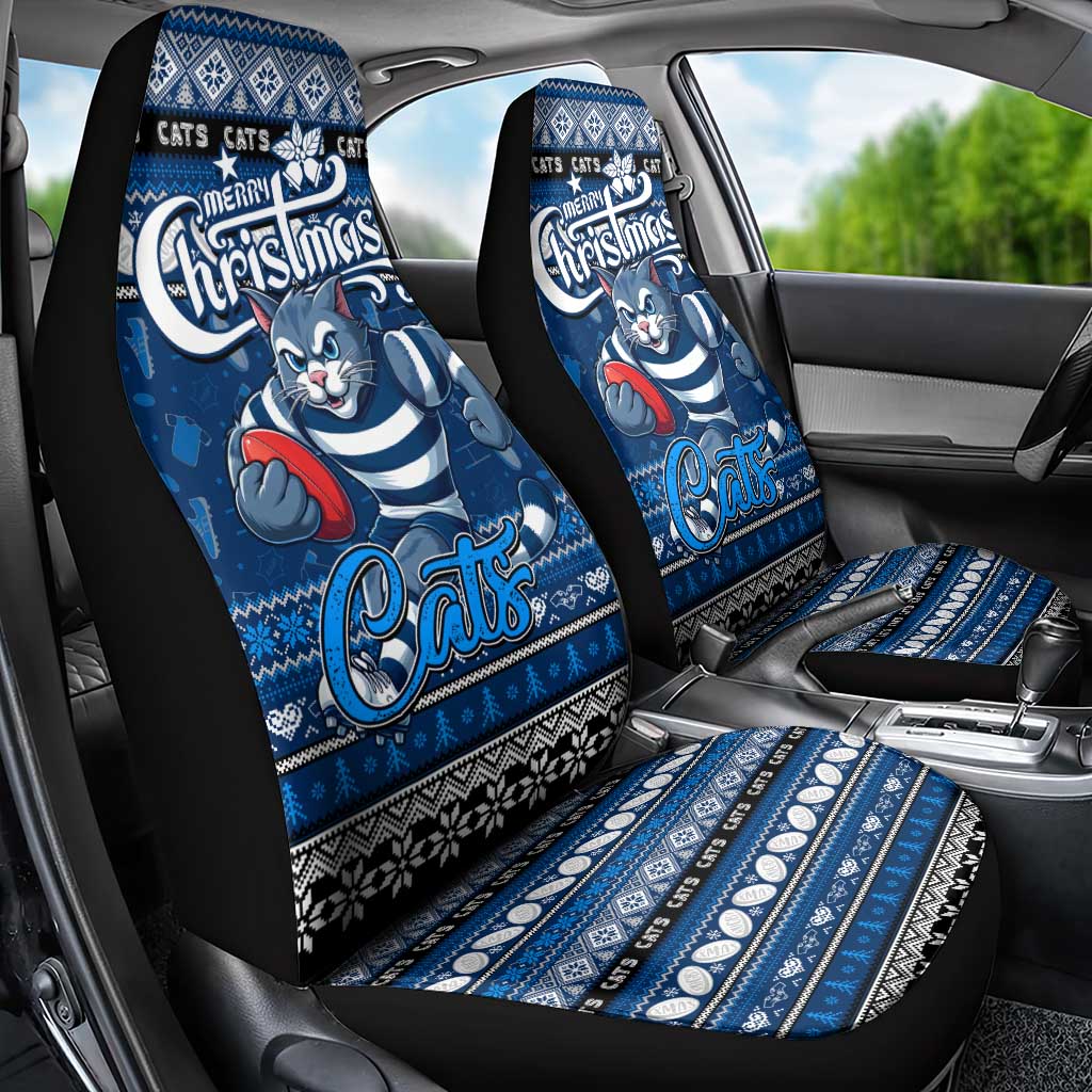 Cats Football Xmas Car Seat Cover Australia AFL Mascot