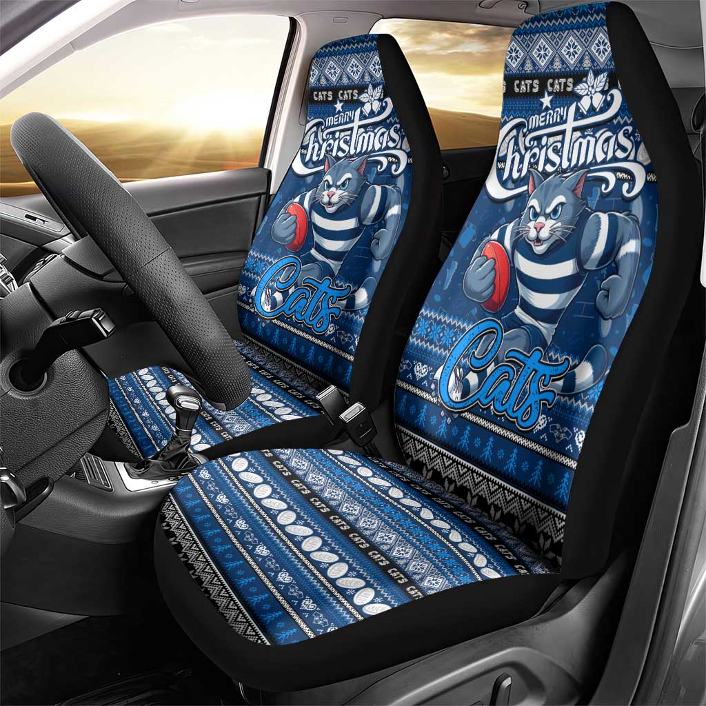 Cats Football Xmas Car Seat Cover Australia AFL Mascot