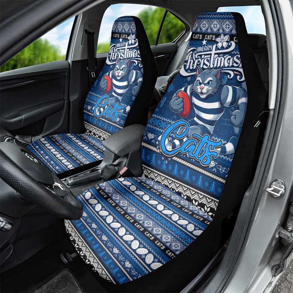 Cats Football Xmas Car Seat Cover Australia AFL Mascot