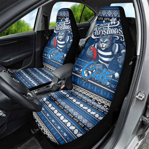 Cats Football Xmas Car Seat Cover Australia AFL Mascot