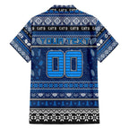 Personalized Cats Rugby Xmas Family Matching Off Shoulder Maxi Dress and Hawaiian Shirt Australia AFL Mascot