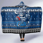 Cats Football Xmas Hooded Blanket Australia AFL Mascot