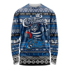 Personalized Cats Rugby Xmas Long Sleeve Shirt Australia AFL Mascot