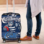 Cats Football Xmas Luggage Cover Australia AFL Mascot