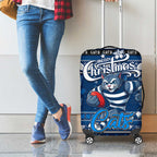 Cats Football Xmas Luggage Cover Australia AFL Mascot