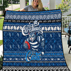 Cats Football Xmas Quilt Australia AFL Mascot