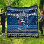 Cats Football Xmas Quilt Australia AFL Mascot