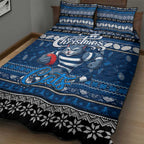 Cats Football Xmas Quilt Bed Set Australia AFL Mascot