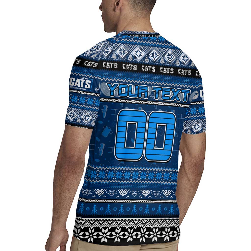 Personalized Cats Rugby Xmas Rugby Jersey Australia AFL Mascot