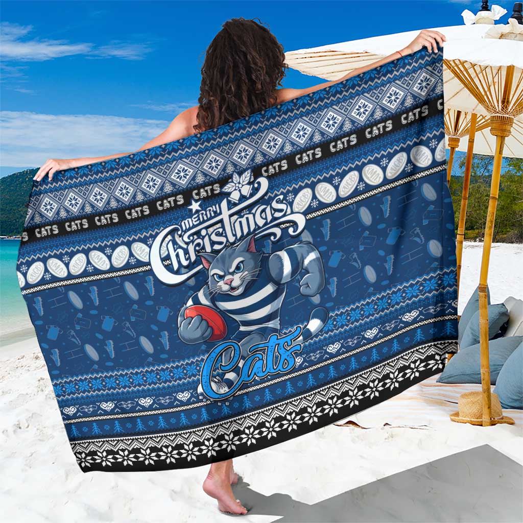 Cats Football Xmas Sarong Australia AFL Mascot