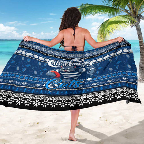 Cats Football Xmas Sarong Australia AFL Mascot