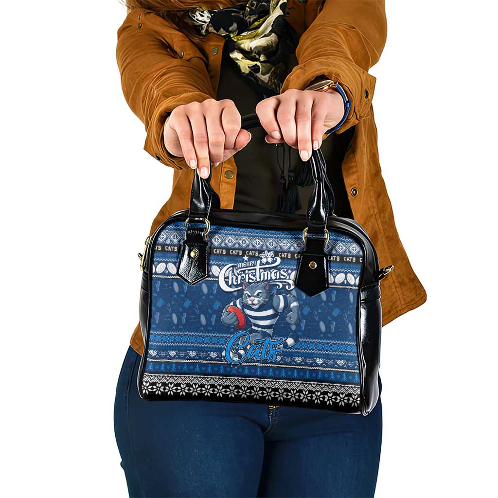 Cats Football Xmas Shoulder Handbag Australia AFL Mascot