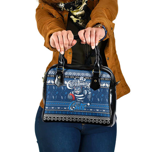 Cats Football Xmas Shoulder Handbag Australia AFL Mascot