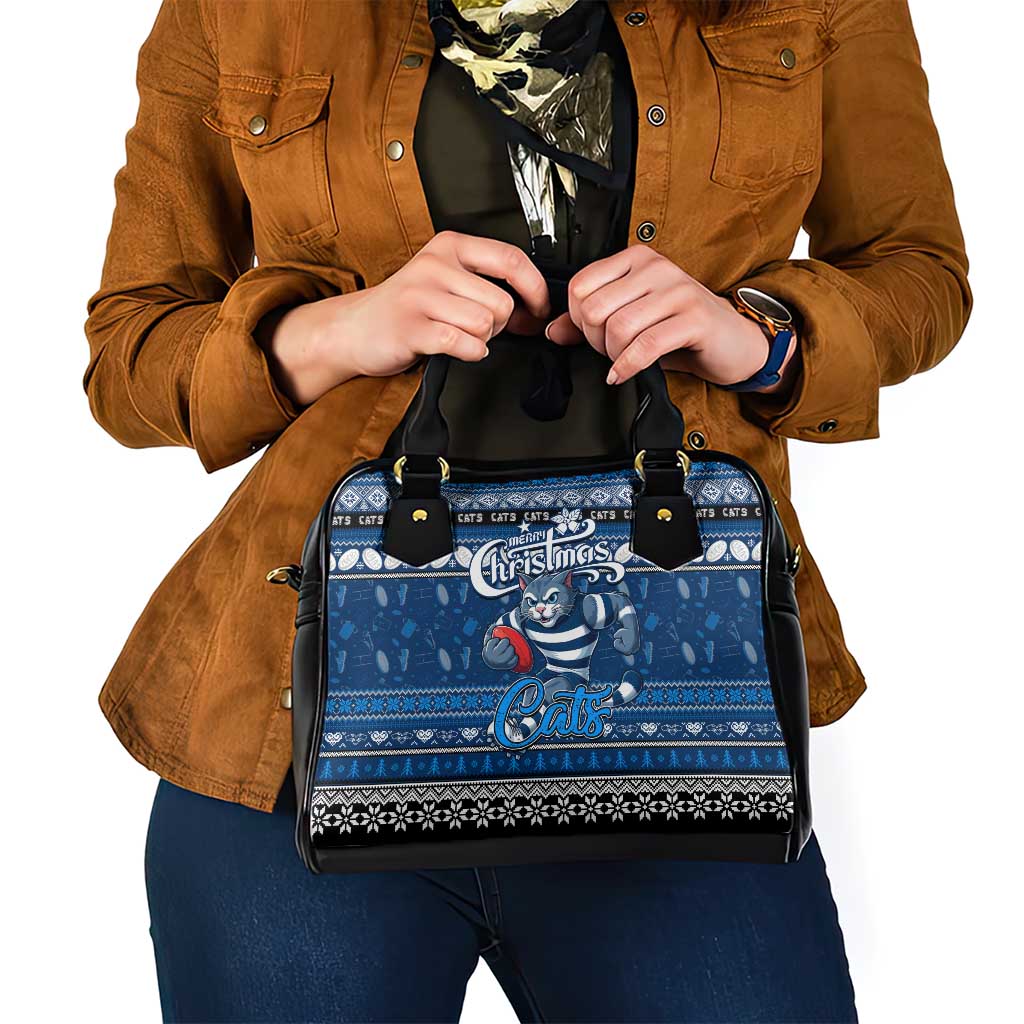 Cats Football Xmas Shoulder Handbag Australia AFL Mascot