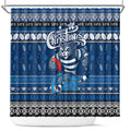 Cats Football Xmas Shower Curtain Australia AFL Mascot