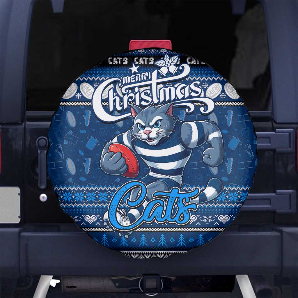 Cats Football Xmas Spare Tire Cover Australia AFL Mascot