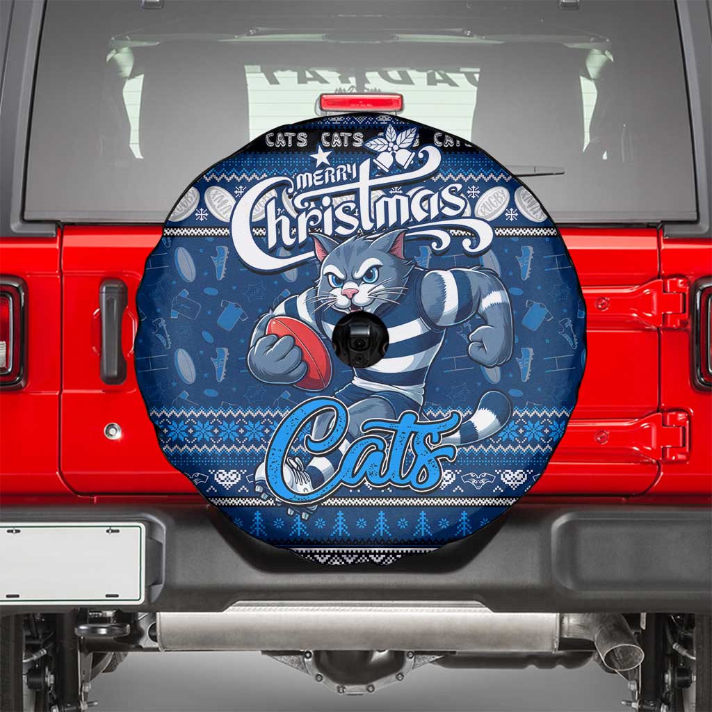 Cats Football Xmas Spare Tire Cover Australia AFL Mascot