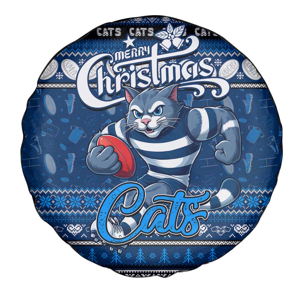 Cats Football Xmas Spare Tire Cover Australia AFL Mascot