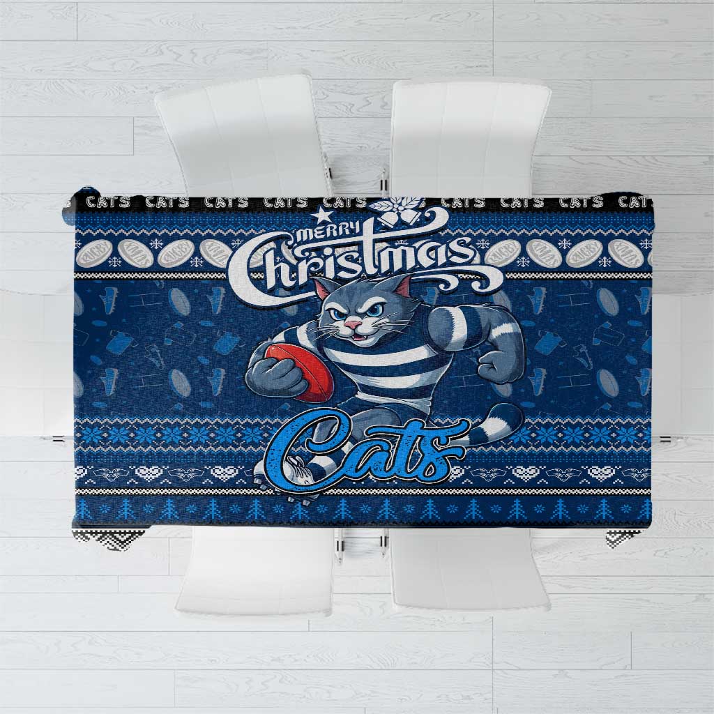 Cats Football Xmas Tablecloth Australia AFL Mascot