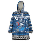 Personalized Cats Rugby Xmas Wearable Blanket Hoodie Australia AFL Mascot