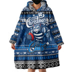 Personalized Cats Rugby Xmas Wearable Blanket Hoodie Australia AFL Mascot