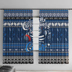 Cats Football Xmas Window Curtain Australia AFL Mascot